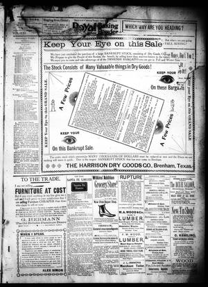 Brenham Daily Banner. (Brenham, Tex.), Vol. 21, No. 278, Ed. 1 Friday, October 9, 1896