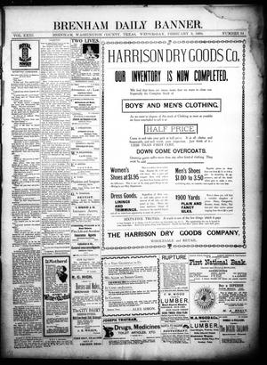 Brenham Daily Banner. (Brenham, Tex.), Vol. 23, No. 34, Ed. 1 Wednesday, February 9, 1898