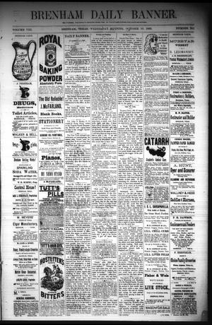 Brenham Daily Banner. (Brenham, Tex.), Vol. 8, No. 242, Ed. 1 Wednesday, October 10, 1883