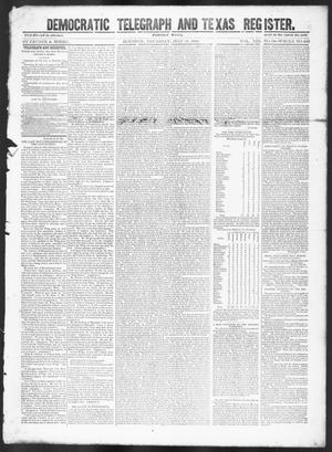 Democratic Telegraph and Texas Register (Houston, Tex.), Vol. 13, No. 29, Ed. 1, Thursday, July 20, 1848