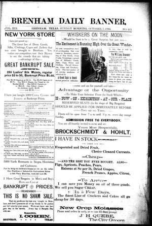 Brenham Daily Banner. (Brenham, Tex.), Vol. 19, No. 223, Ed. 1 Sunday, October 7, 1894