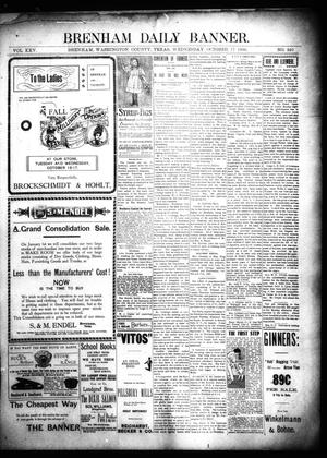 Brenham Daily Banner. (Brenham, Tex.), Vol. 25, No. 240, Ed. 1 Wednesday, October 17, 1900