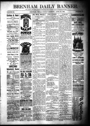 Brenham Daily Banner. (Brenham, Tex.), Vol. 11, No. 98, Ed. 1 Sunday, April 25, 1886