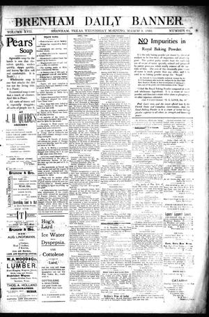 Brenham Daily Banner. (Brenham, Tex.), Vol. 17, No. 60, Ed. 1 Wednesday, March 9, 1892