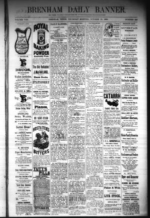 Brenham Daily Banner. (Brenham, Tex.), Vol. 8, No. 249, Ed. 1 Thursday, October 18, 1883