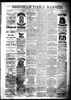Brenham Daily Banner. (Brenham, Tex.), Vol. 11, No. 182, Ed. 1 Friday, November 26, 1886