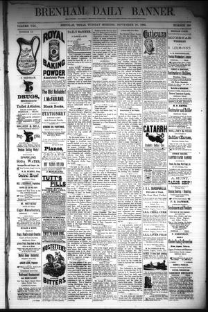 Brenham Daily Banner. (Brenham, Tex.), Vol. 8, No. 223, Ed. 1 Tuesday, September 18, 1883