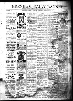 Brenham Daily Banner. (Brenham, Tex.), Vol. 11, No. 117, Ed. 1 Friday, September 10, 1886