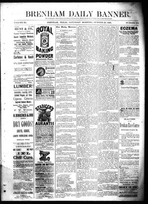 Brenham Daily Banner. (Brenham, Tex.), Vol. 11, No. 154, Ed. 1 Saturday, October 23, 1886
