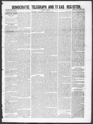 Democratic Telegraph and Texas Register (Houston, Tex.), Vol. 14, No. 17, Ed. 1, Thursday, April 26, 1849