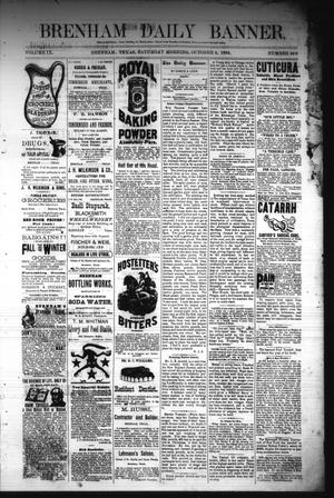 Brenham Daily Banner. (Brenham, Tex.), Vol. 9, No. 249, Ed. 1 Saturday, October 4, 1884