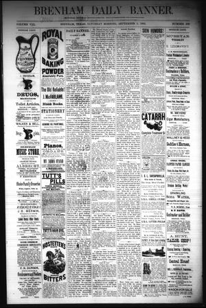 Brenham Daily Banner. (Brenham, Tex.), Vol. 8, No. 209, Ed. 1 Saturday, September 1, 1883