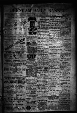 Brenham Daily Banner. (Brenham, Tex.), Vol. 13, No. 230, Ed. 1 Sunday, September 30, 1888