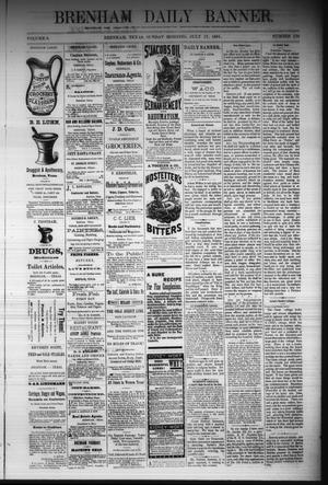 Brenham Daily Banner. (Brenham, Tex.), Vol. 6, No. 170, Ed. 1 Sunday, July 17, 1881