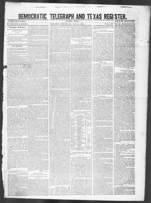 Primary view of object titled 'Democratic Telegraph and Texas Register (Houston, Tex.), Vol. 14, No. 28, Ed. 1, Thursday, July 12, 1849'.