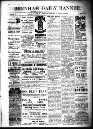 Brenham Daily Banner. (Brenham, Tex.), Vol. 10, No. 262, Ed. 1 Saturday, October 24, 1885