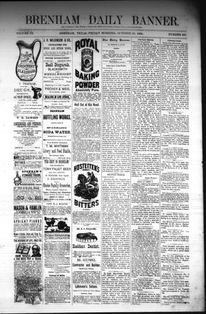 Brenham Daily Banner. (Brenham, Tex.), Vol. 9, No. 254, Ed. 1 Friday, October 10, 1884