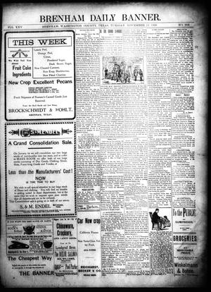 Brenham Daily Banner. (Brenham, Tex.), Vol. 25, No. 263, Ed. 1 Tuesday, November 13, 1900