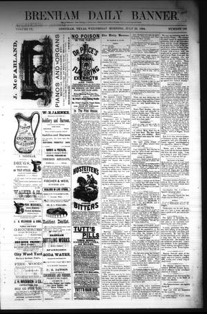 Brenham Daily Banner. (Brenham, Tex.), Vol. 9, No. 186, Ed. 1 Wednesday, July 23, 1884