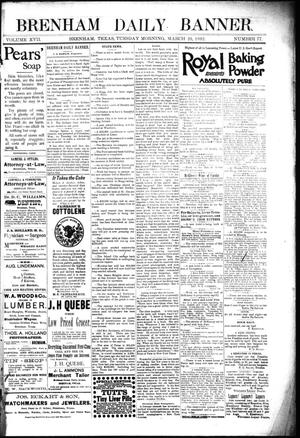Brenham Daily Banner. (Brenham, Tex.), Vol. 17, No. 77, Ed. 1 Tuesday, March 29, 1892