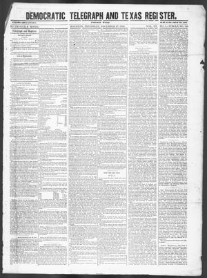 Democratic Telegraph and Texas Register (Houston, Tex.), Vol. 15, No. 1, Ed. 1, Thursday, December 27, 1849