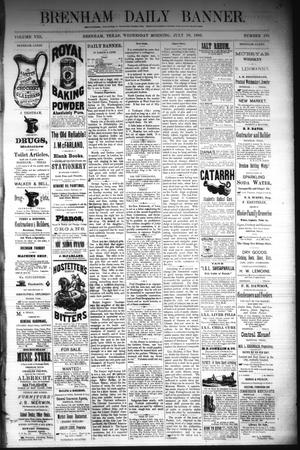 Brenham Daily Banner. (Brenham, Tex.), Vol. 8, No. 170, Ed. 1 Wednesday, July 18, 1883