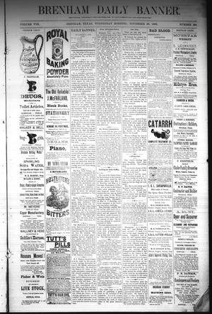 Brenham Daily Banner. (Brenham, Tex.), Vol. 8, No. 284, Ed. 1 Wednesday, November 28, 1883