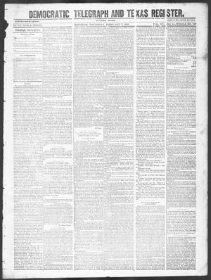 Democratic Telegraph and Texas Register (Houston, Tex.), Vol. 15, No. 6, Ed. 1, Thursday, February 7, 1850