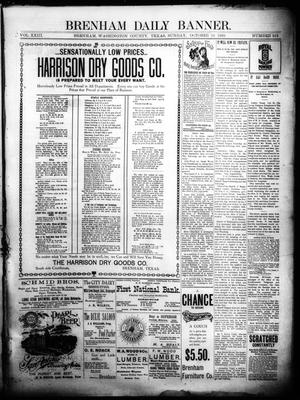Brenham Daily Banner. (Brenham, Tex.), Vol. 23, No. 252, Ed. 1 Sunday, October 16, 1898
