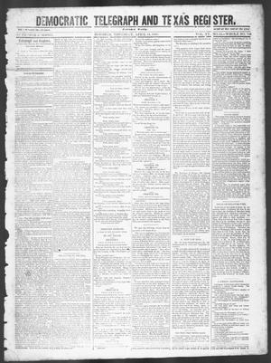 Democratic Telegraph and Texas Register (Houston, Tex.), Vol. 15, No. 15, Ed. 1, Thursday, April 11, 1850