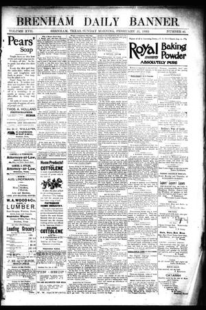 Brenham Daily Banner. (Brenham, Tex.), Vol. 17, No. 46, Ed. 1 Sunday, February 21, 1892
