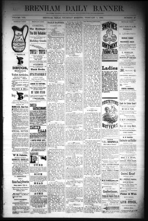 Brenham Daily Banner. (Brenham, Tex.), Vol. 8, No. 27, Ed. 1 Thursday, February 1, 1883