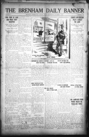 The Brenham Daily Banner (Brenham, Tex.), Vol. 29, No. 161, Ed. 1 Wednesday, October 9, 1912