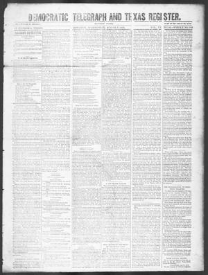 Democratic Telegraph and Texas Register (Houston, Tex.), Vol. 15, No. 32, Ed. 1, Thursday, August 8, 1850