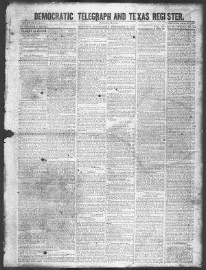 Democratic Telegraph and Texas Register (Houston, Tex.), Vol. 15, No. 37, Ed. 1, Wednesday, September 11, 1850