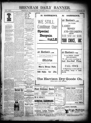 Brenham Daily Banner. (Brenham, Tex.), Vol. 22, No. 196, Ed. 1 Wednesday, August 11, 1897