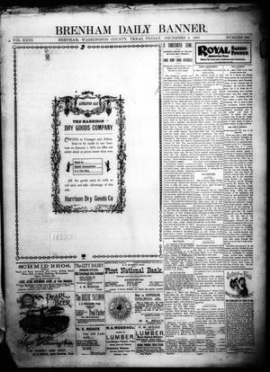 Brenham Daily Banner. (Brenham, Tex.), Vol. 23, No. 290, Ed. 1 Friday, December 2, 1898