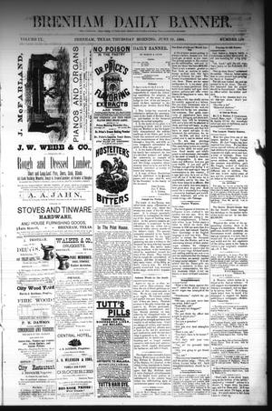 Brenham Daily Banner. (Brenham, Tex.), Vol. 9, No. 158, Ed. 1 Thursday, June 19, 1884