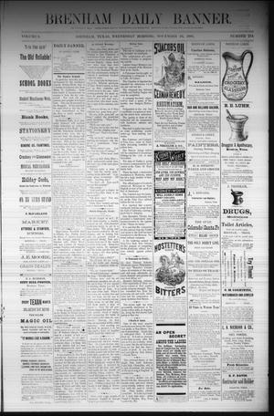 Brenham Daily Banner. (Brenham, Tex.), Vol. 6, No. 274, Ed. 1 Wednesday, November 16, 1881