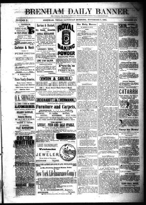 Brenham Daily Banner. (Brenham, Tex.), Vol. 10, No. 274, Ed. 1 Saturday, November 7, 1885