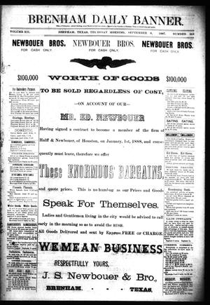 Brenham Daily Banner. (Brenham, Tex.), Vol. 12, No. 208, Ed. 1 Thursday, September 8, 1887