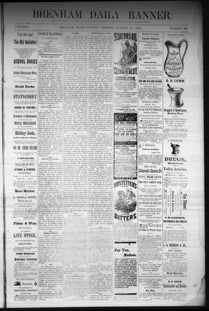Brenham Daily Banner. (Brenham, Tex.), Vol. 6, No. 243, Ed. 1 Tuesday, October 11, 1881