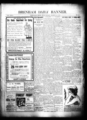 Brenham Daily Banner. (Brenham, Tex.), Vol. 26, No. 68, Ed. 1 Wednesday, March 20, 1901
