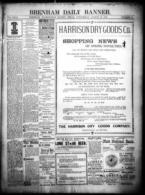 Brenham Daily Banner. (Brenham, Tex.), Vol. 23, No. 79, Ed. 1 Wednesday, March 30, 1898