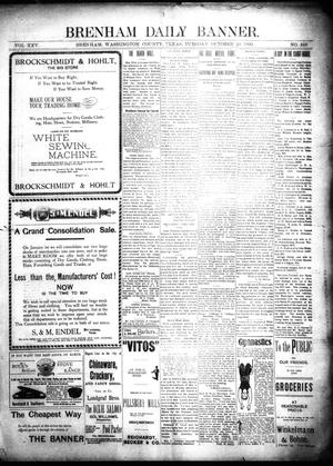 Brenham Daily Banner. (Brenham, Tex.), Vol. 25, No. 245, Ed. 1 Tuesday, October 23, 1900