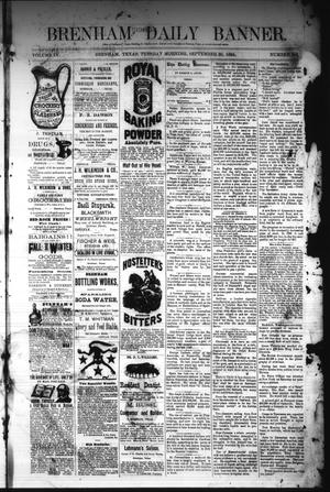 Brenham Daily Banner. (Brenham, Tex.), Vol. 9, No. 245, Ed. 1 Tuesday, September 30, 1884
