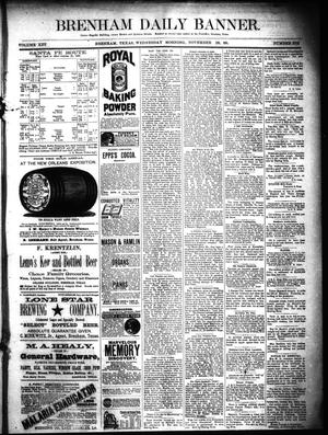 Brenham Daily Banner. (Brenham, Tex.), Vol. 13, No. 270, Ed. 1 Wednesday, November 28, 1888