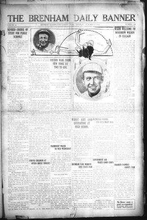 The Brenham Daily Banner (Brenham, Tex.), Vol. 29, No. 164, Ed. 1 Saturday, October 12, 1912