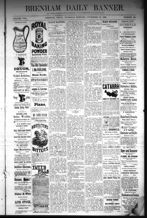 Brenham Daily Banner. (Brenham, Tex.), Vol. 8, No. 285, Ed. 1 Thursday, November 29, 1883