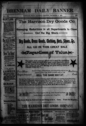Brenham Daily Banner. (Brenham, Tex.), Vol. 20, No. 284, Ed. 1 Saturday, December 19, 1896